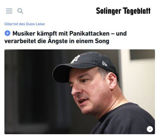 Ein Bericht über die LEISE Gitarrist Haluk im Solinger Tageblatt.